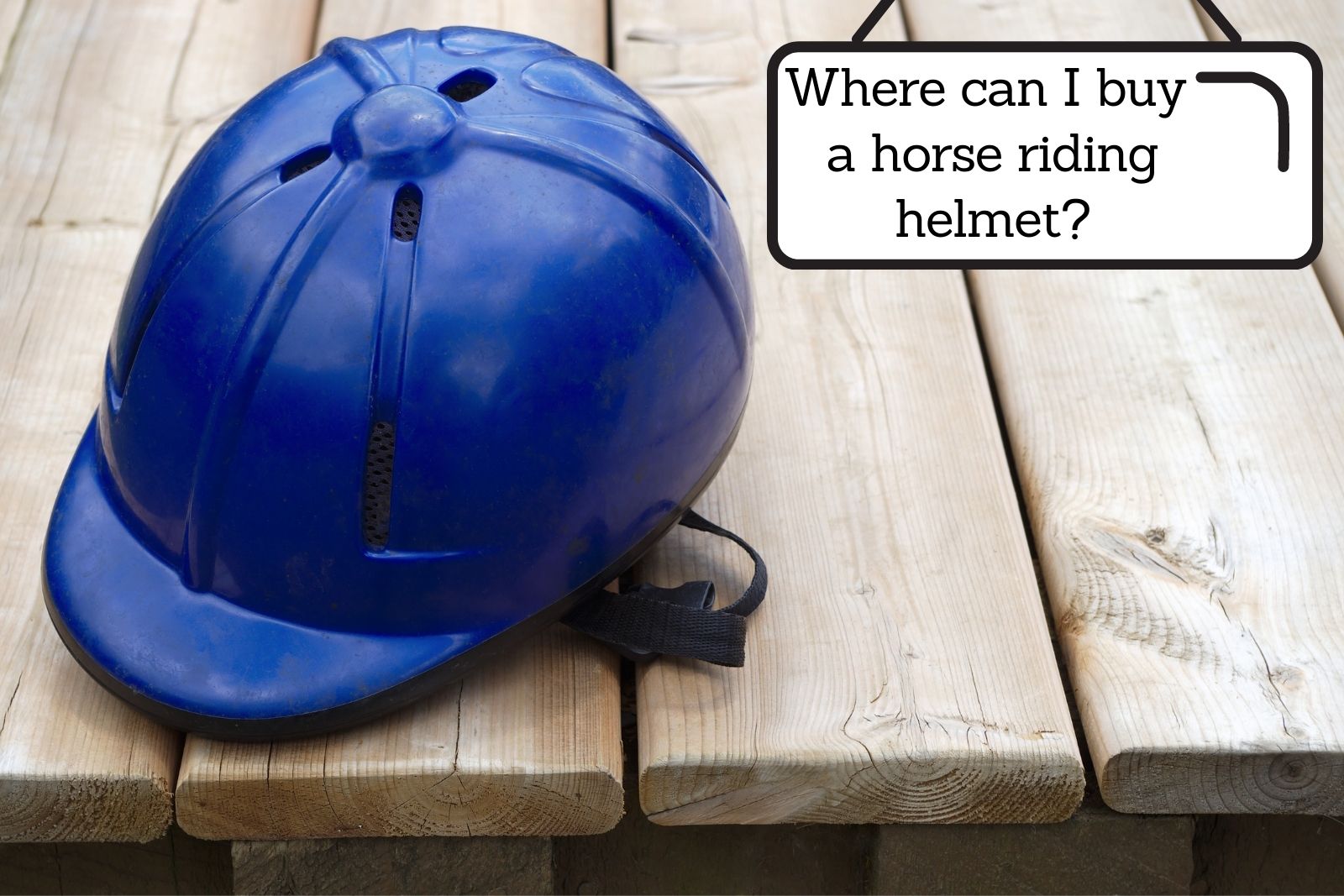 blue horse riding helmet