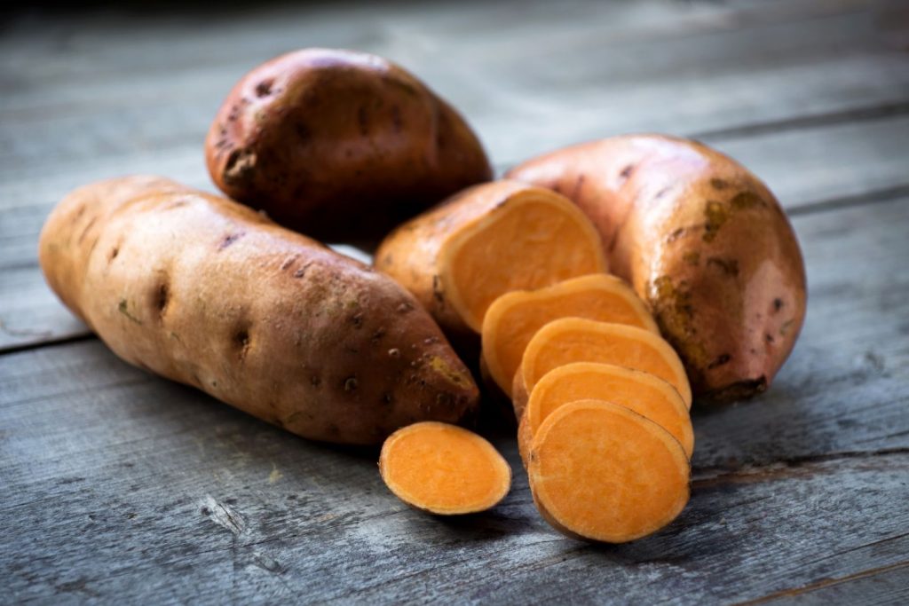 freshly cut sweet potatoes. can horses eat potatoes?