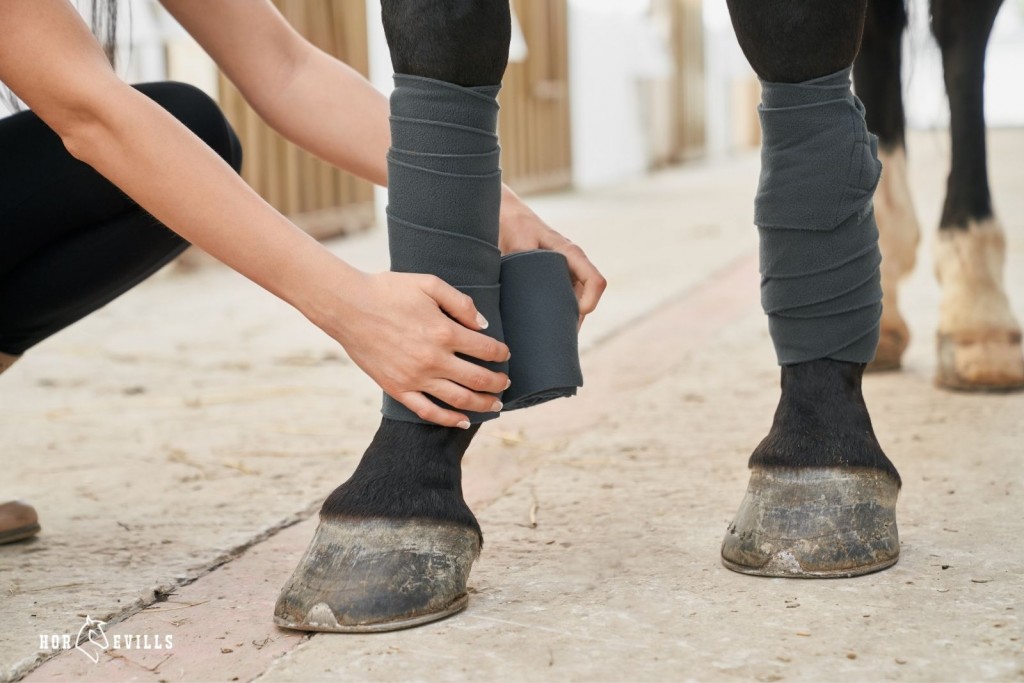 girl wearing horse a boot