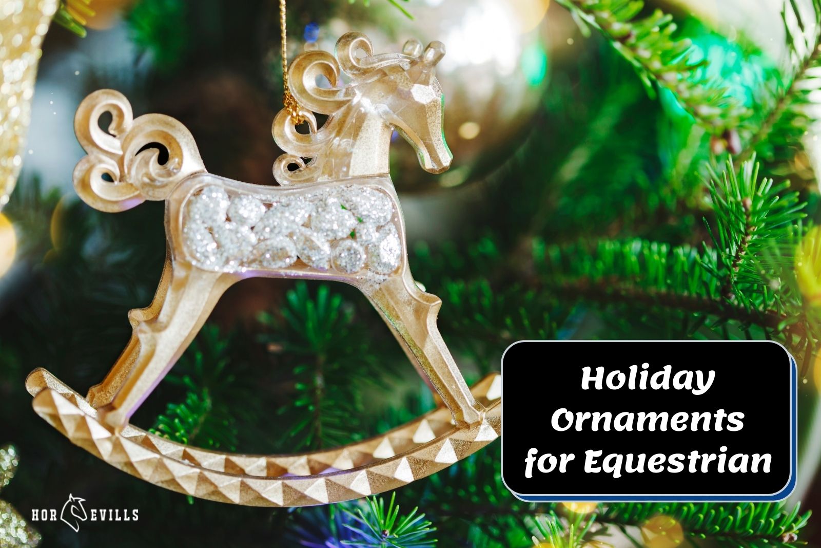 cute horse holiday ornaments for equestrian