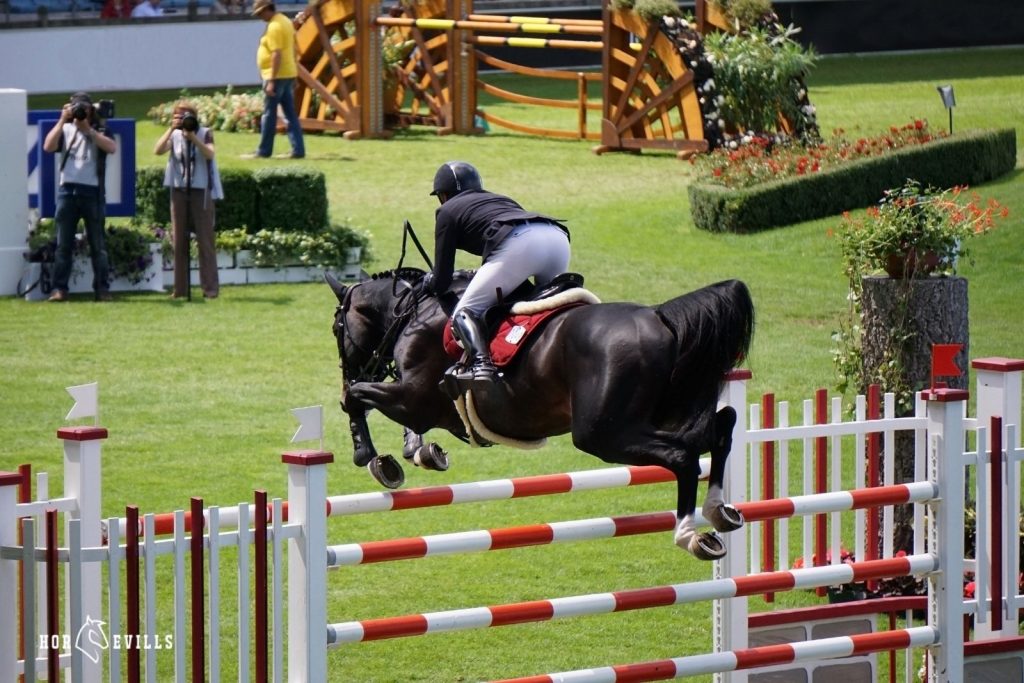 black derby horse jumping under title  Derby Horse Names