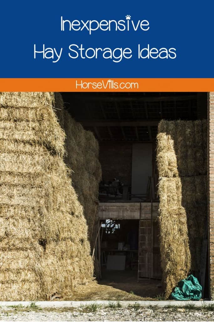 simple storage house with bunch of hays
