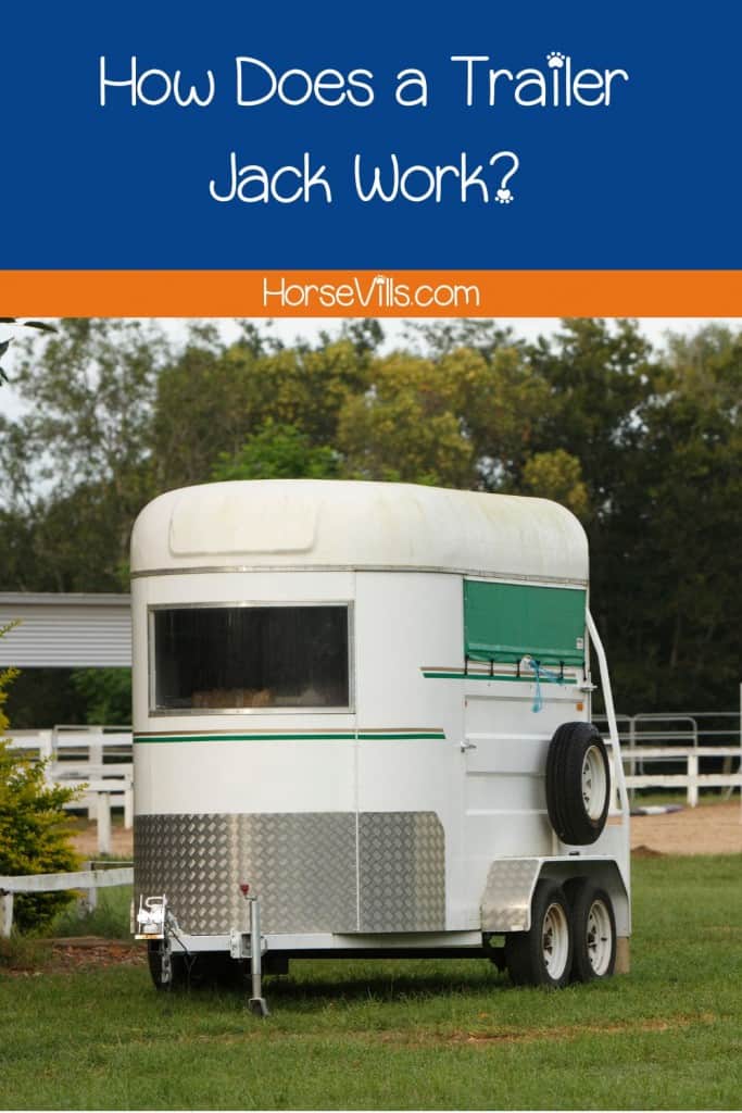 back view of a horse trailer