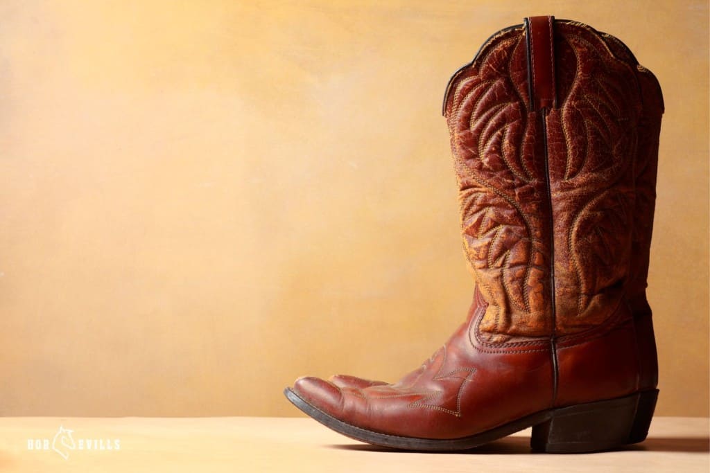 leather cowboy boot