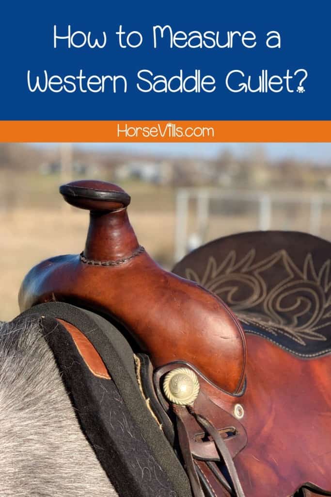 how to measure a western saddle gullet