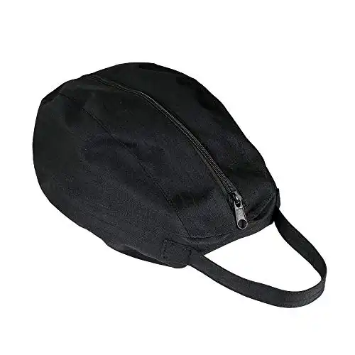 HORZE Equestrian Bicycle Riding Easy-Carry Waterproof Nylon Helmet Bag Case - Black - One Size